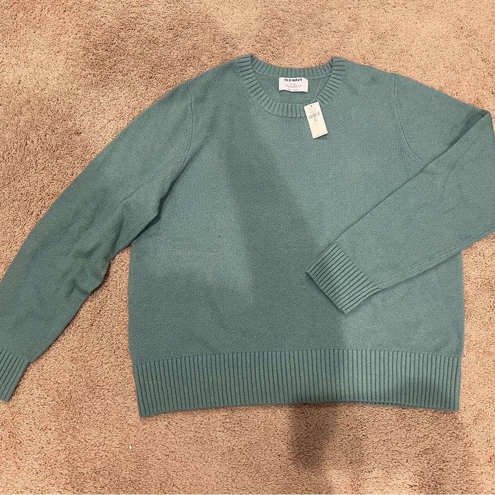 🆕 Old Navy | Mint Green Long Sleeve Crewneck Pullover Sweater, NWT